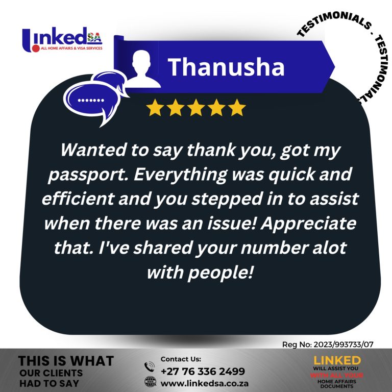 Linked Sa Linked SA – For All Your Home Affairs Services